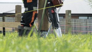 ecopile being installed